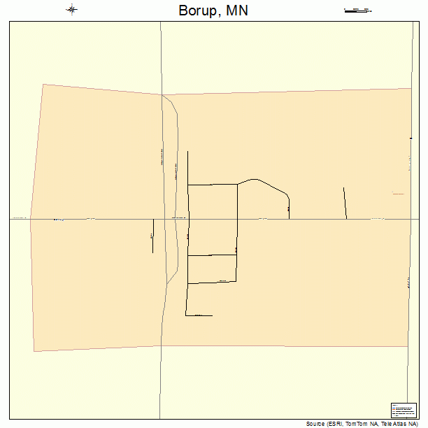 Borup, MN street map