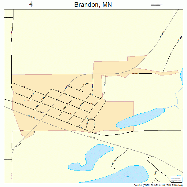 Brandon, MN street map