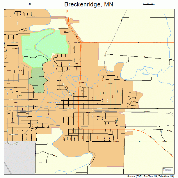 Breckenridge, MN street map