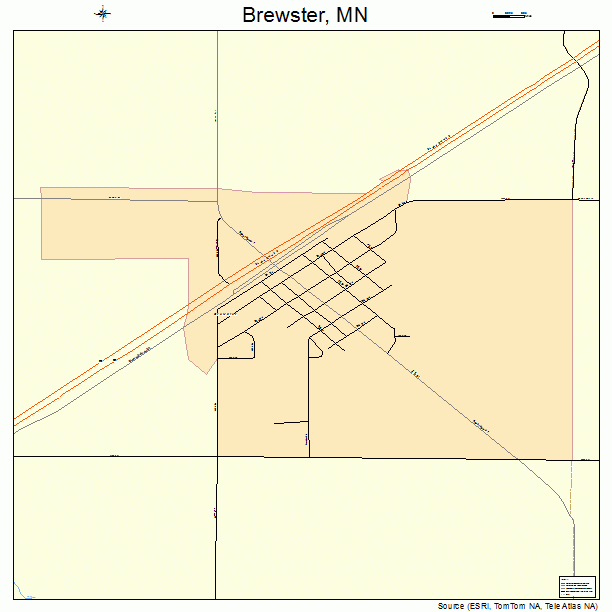 Brewster, MN street map