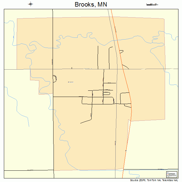 Brooks, MN street map