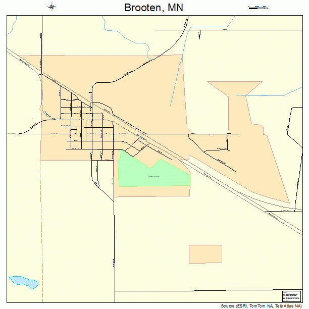 Brooten, MN street map