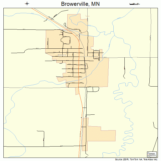 Browerville, MN street map