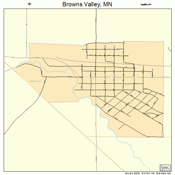 Browns Valley, MN street map