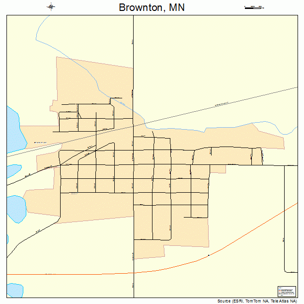 Brownton, MN street map