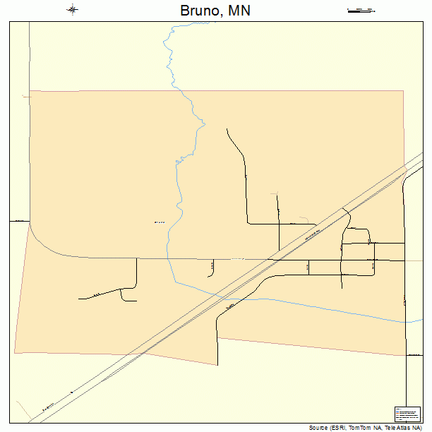 Bruno, MN street map