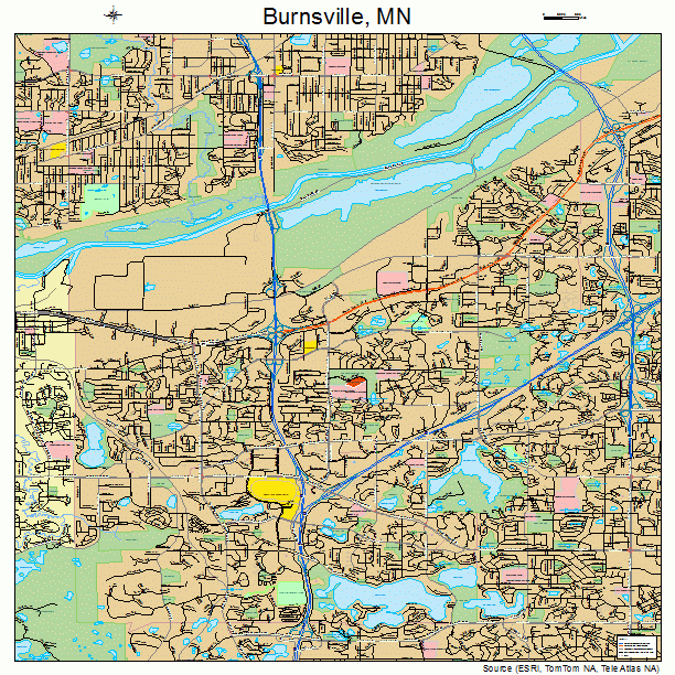 Burnsville, MN street map