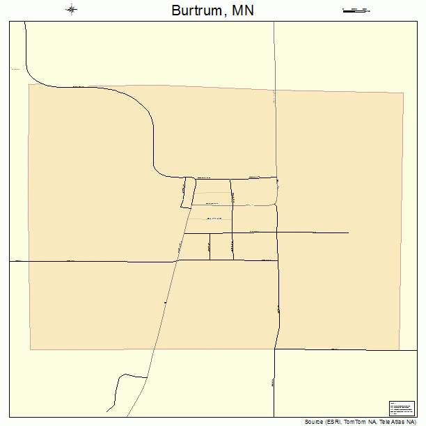 Burtrum, MN street map