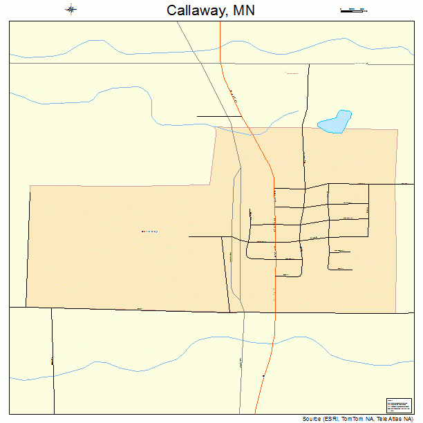 Callaway, MN street map