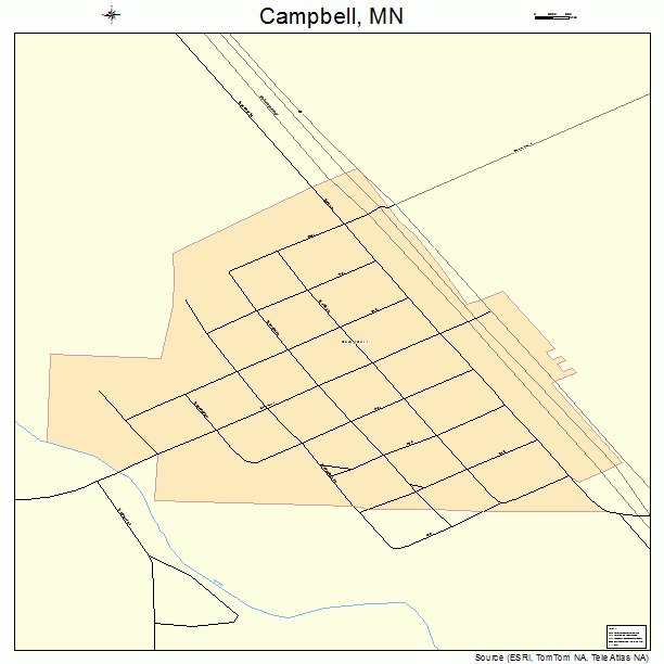 Campbell, MN street map