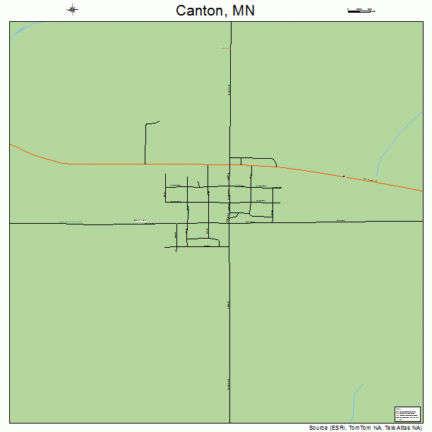 Canton, MN street map