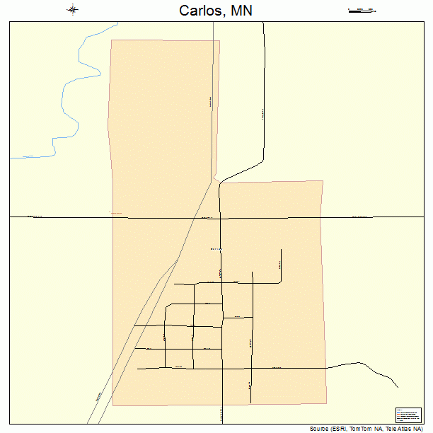 Carlos, MN street map