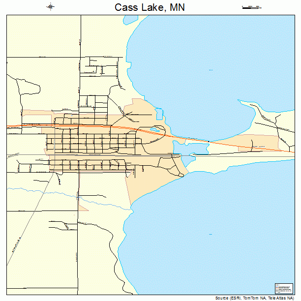 Cass Lake, MN street map