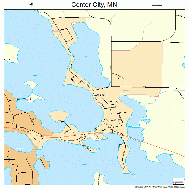 Center City, MN street map