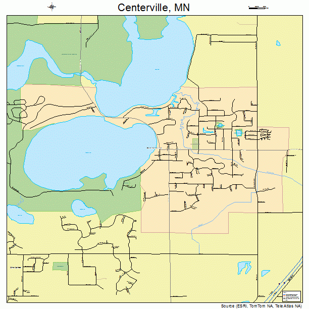 Centerville, MN street map
