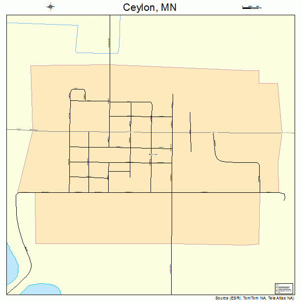 Ceylon, MN street map