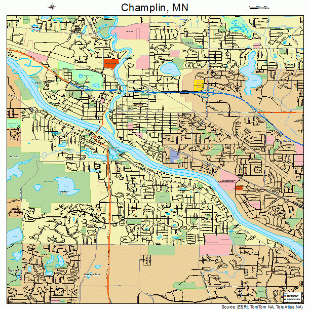 Champlin, MN street map