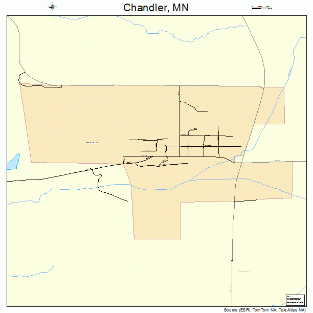 Chandler, MN street map