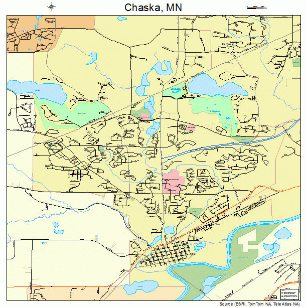 Chaska, MN street map