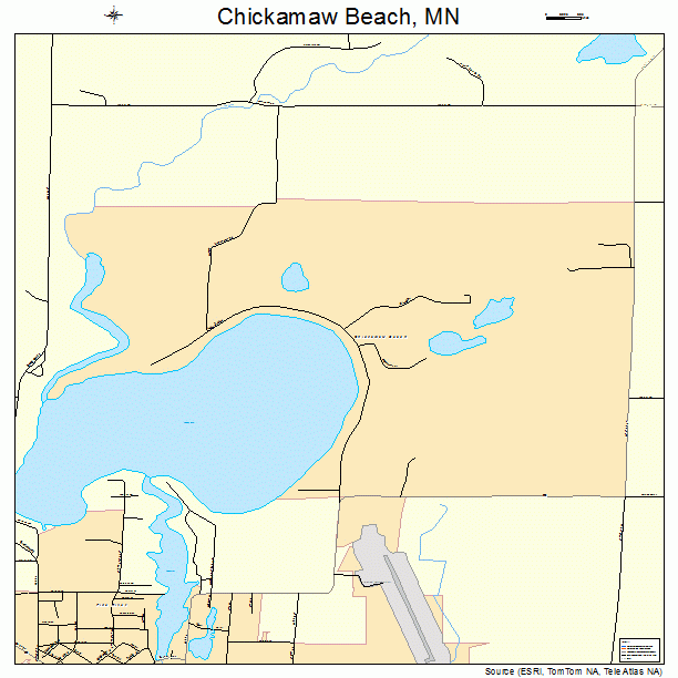 Chickamaw Beach, MN street map