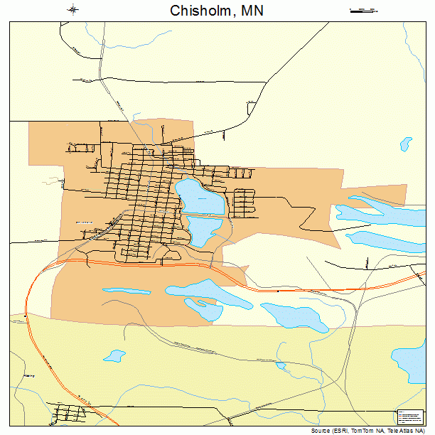 Chisholm, MN street map
