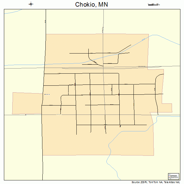 Chokio, MN street map