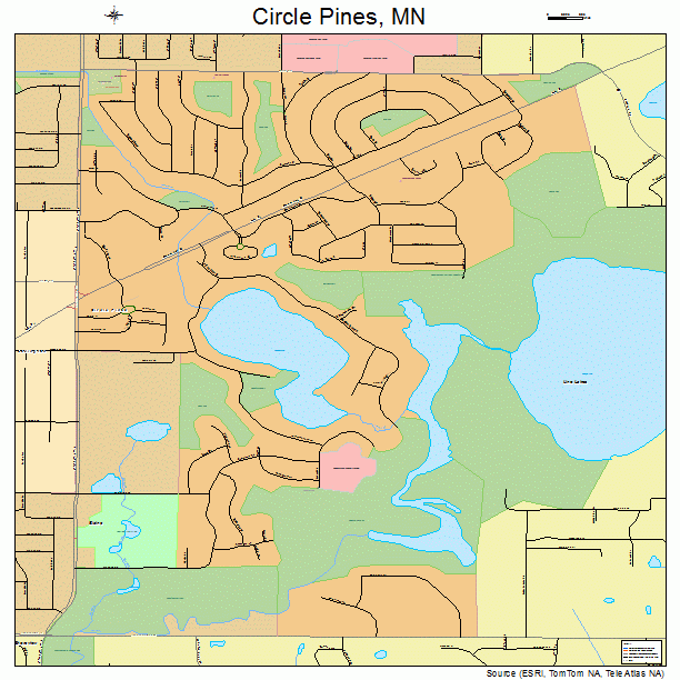 Circle Pines, MN street map