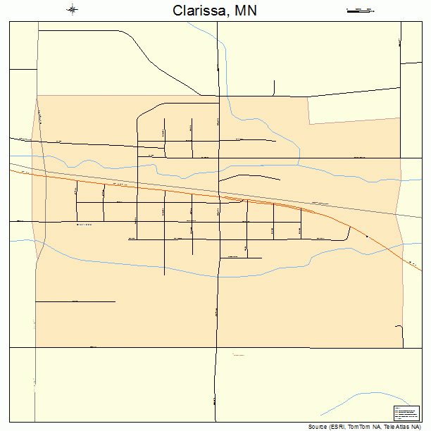 Clarissa, MN street map