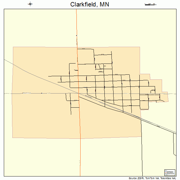 Clarkfield, MN street map