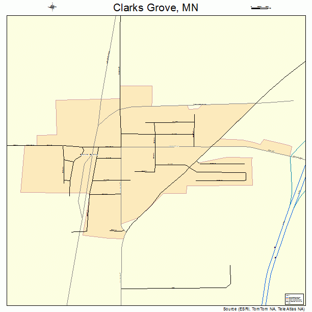 Clarks Grove, MN street map