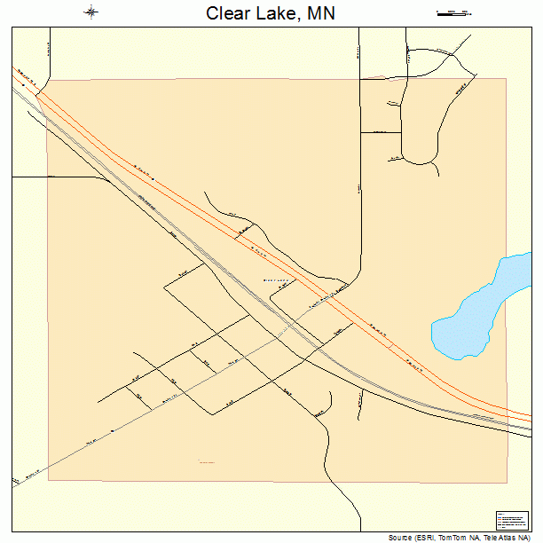 Clear Lake, MN street map