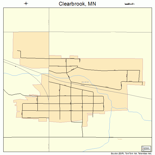 Clearbrook, MN street map