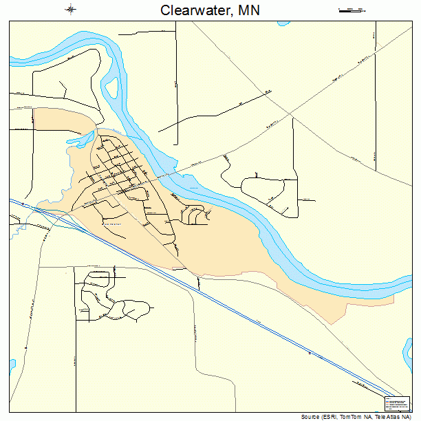 Clearwater, MN street map