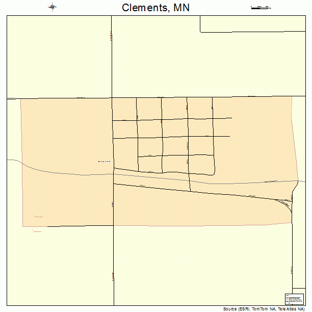 Clements, MN street map