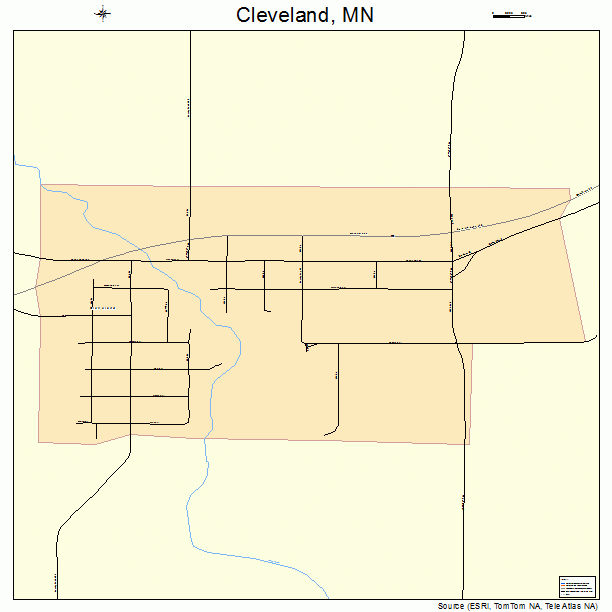 Cleveland, MN street map