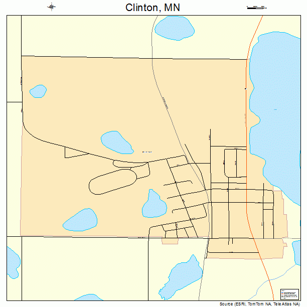 Clinton, MN street map