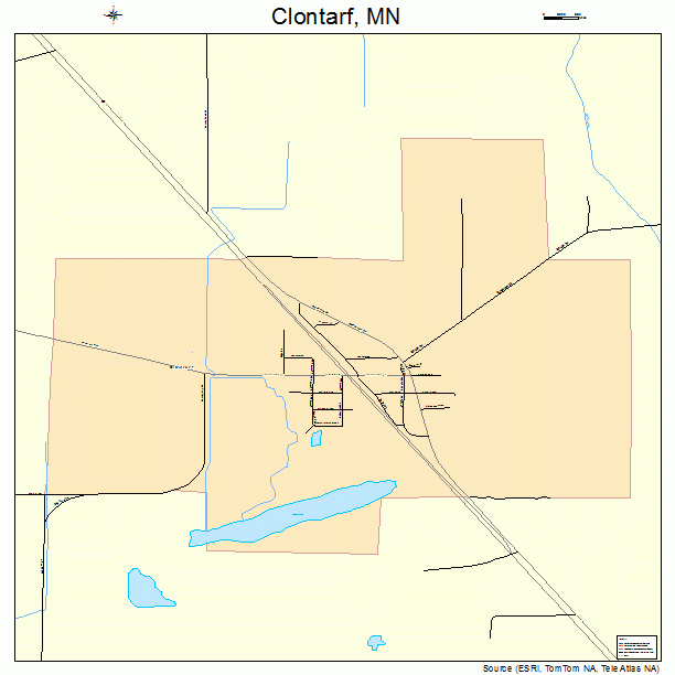 Clontarf, MN street map