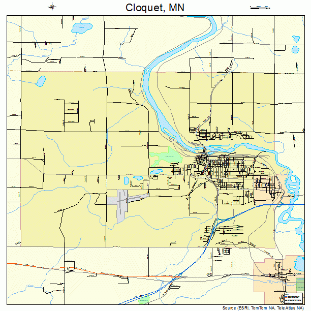 Cloquet, MN street map