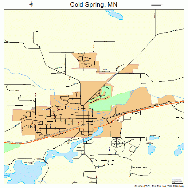 Cold Spring, MN street map