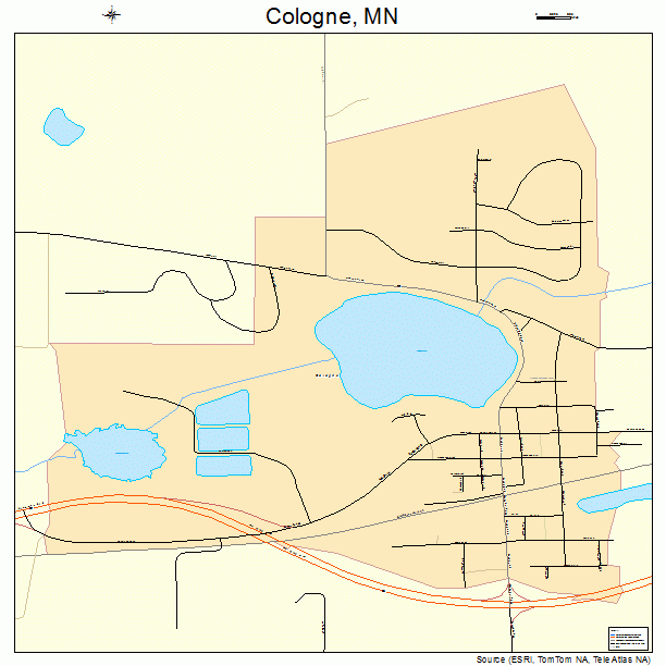 Cologne, MN street map