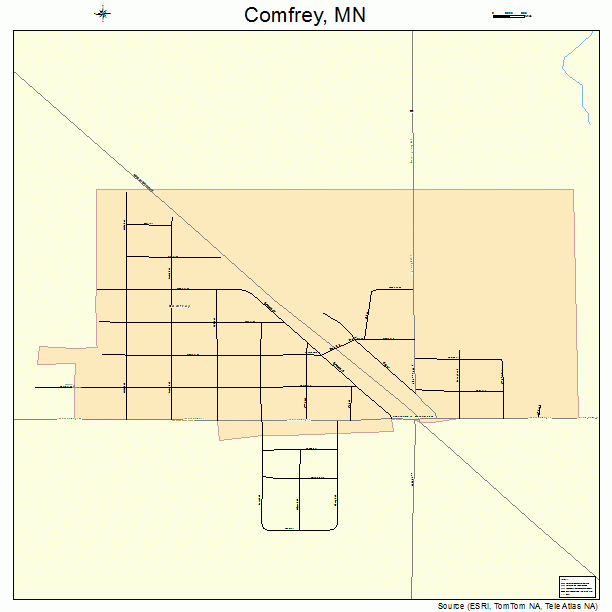 Comfrey, MN street map