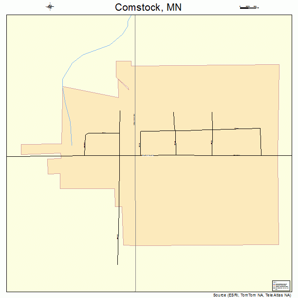 Comstock, MN street map