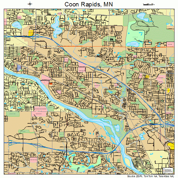Coon Rapids, MN street map