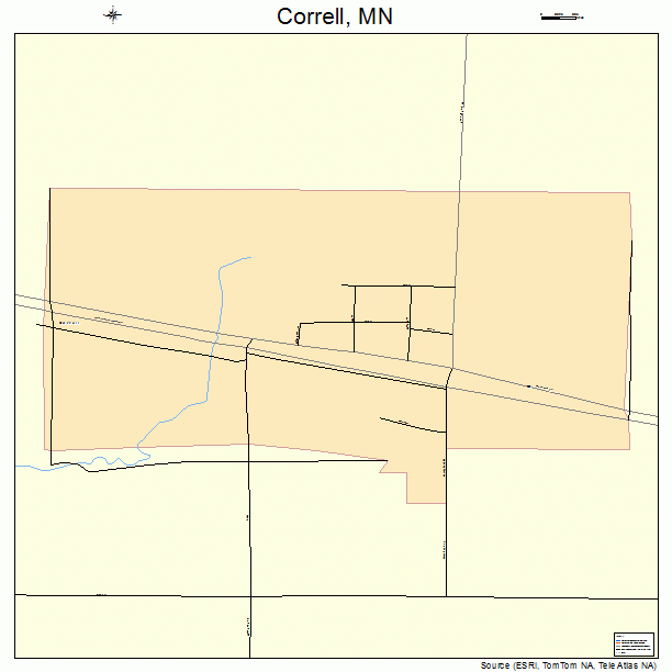 Correll, MN street map
