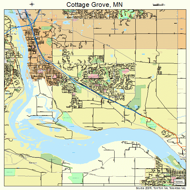 Cottage Grove, MN street map