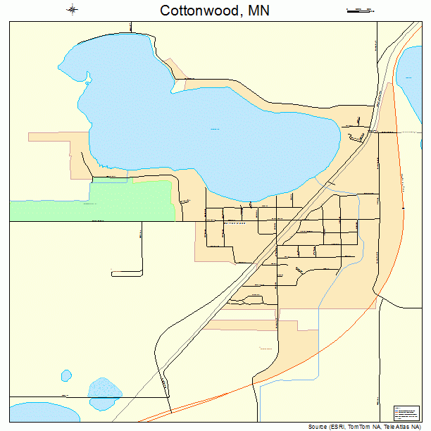 Cottonwood, MN street map
