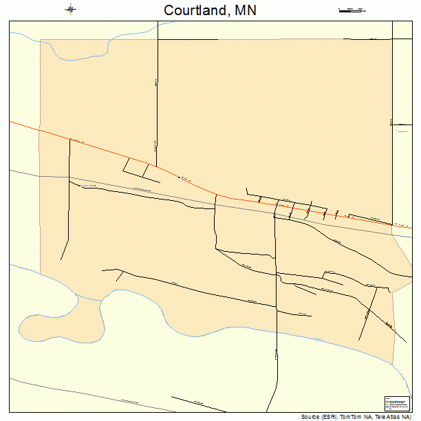 Courtland, MN street map
