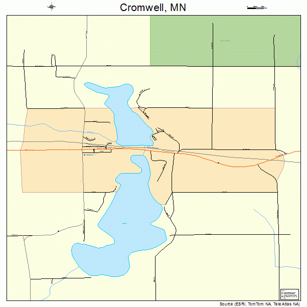 Cromwell, MN street map