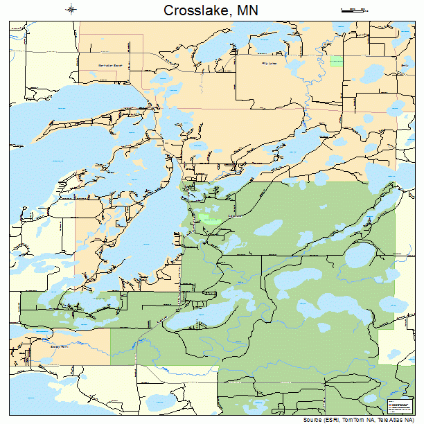 Crosslake, MN street map