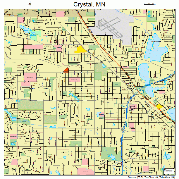 Crystal, MN street map